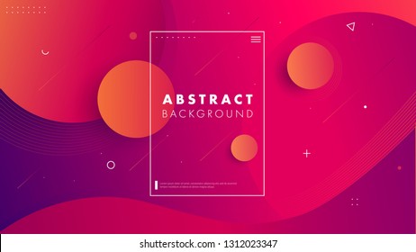 Colorful geometric background. Circle shapes composition. Space Eps10