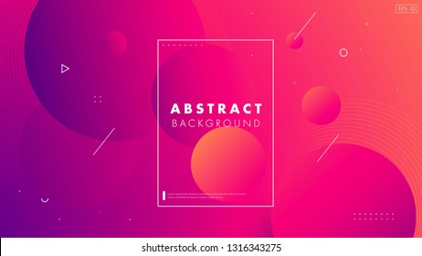 Colorful geometric background. Circul shapes composition. Space. Eps10 vector.