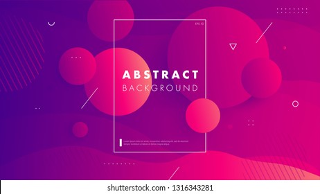 Colorful geometric background. Circul shapes composition. Space. Eps10 vector.