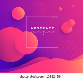 Colorful geometric background. Circul shapes composition. Space Eps10