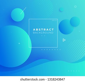 Colorful geometric background. Circul shapes composition. Space Eps10