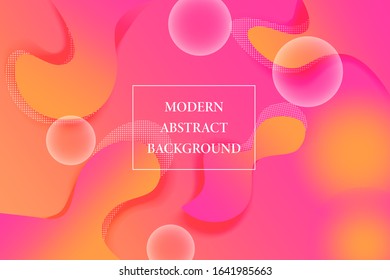 Colorful geometric background. Composition of liquid forms. Eps10 vector.