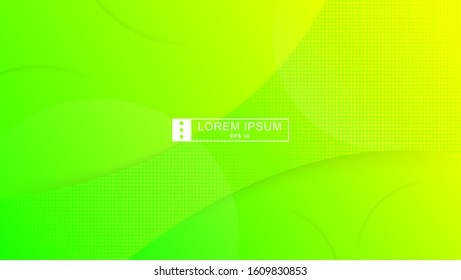 Colorful geometric background. Composition with geometric shapes and halftone. Vector illustration