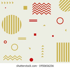 Colorful geometric background. Cool and interesting minimalist composition.