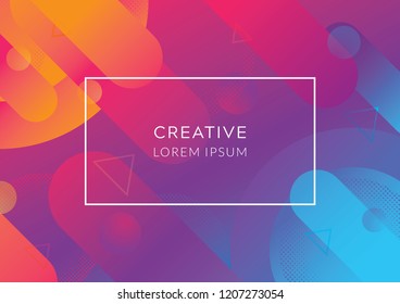 Colorful geometric background. Creative geometric wallpaper. Abstract geometric background, Abstract gradient background