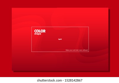 Colorful geometric background design. Dynamic Gradient shape color red composition eps10 -Vector