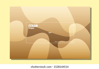 Colorful geometric background design. Dynamic Gradient shape color brown composition eps10 -Vector
