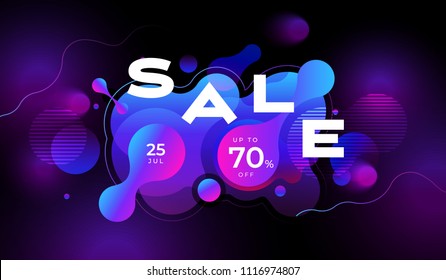 Colorful geometric background design  Fluid shapes composition and trendy gradients  Eps10 vector 
