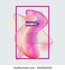 Colorful geometric background design. Fluid shapes composition with trendy gradients. Eps10 Vector illustration