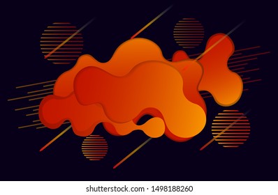 Colorful geometric background design. Fluid shapes composition with trendy flow gradients. Eps10 vector.