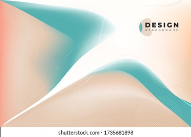 Colorful geometric background design. Fluid shapes composition with trendy gradients. Eps10 vector.