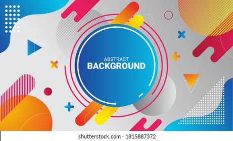 Colorful Geometric Background Design layout