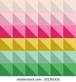 Colorful geometric background. Design for web, print, paper, textile. Colorful square backdrop. 