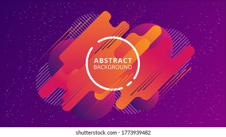 Colorful geometric background. Dinamic shapes composition. Eps10 vector