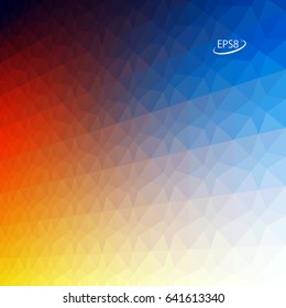 Colorful Geometric Background. Dynamic Modern Vector Illustration without Transparency.