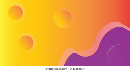 Colorful geometric background dynamic shape with gradient colors