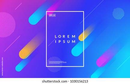 Colorful geometric background. Dynamic shapes composition. Eps10 vector.