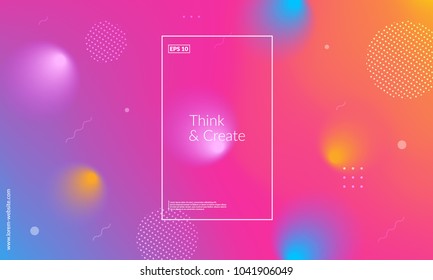 Colorful geometric background. Dynamic shapes composition. Eps10 vector.