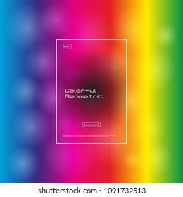 Colorful geometric background. Dynamic shapes composition. Eps10 vector