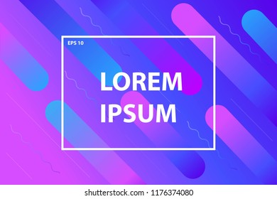 Colorful geometric background. Dynamic shapes composition. Eps10 vector.