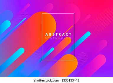 Colorful geometric background. Dynamic shapes composition. Eps10 vector.