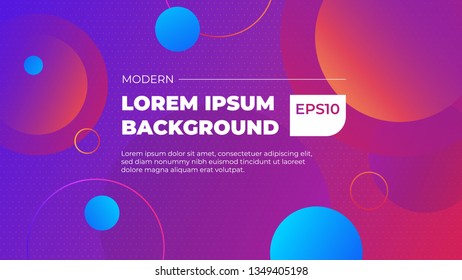 Colorful geometric background. Dynamic shapes composition. Eps10 vector.