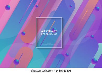 Colorful geometric background. Dynamic shapes composition and elements. Trendy and modern gradient background color. Eps10 Vector Illustration.