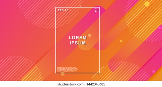 Colorful geometric background. Dynamic shapes composition and elements. Trendy and modern gradient background color. Eps10 Vector Illustration.