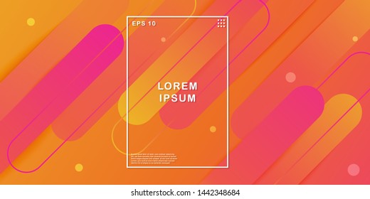 Colorful geometric background. Dynamic shapes composition and elements. Trendy and modern gradient background color. Eps10 Vector Illustration.