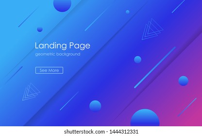 Colorful geometric background. Dynamic shapes composition. Modern vector graphic design.
