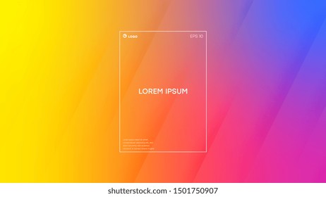 Colorful geometric background. Dynamic shapes composition and elements. Trendy and modern gradient background color. Eps10 Vector Illustration.