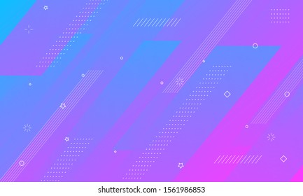 Colorful geometric background. Dynamic shapes composition with Futuristic Gradient.. Eps10 vector.