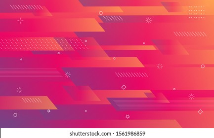 Colorful geometric background. Dynamic shapes composition with Futuristic Gradient.. Eps10 vector.