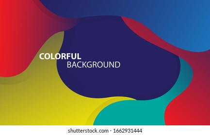 Colorful geometric background. Dynamic shapes composition. Eps10 vector