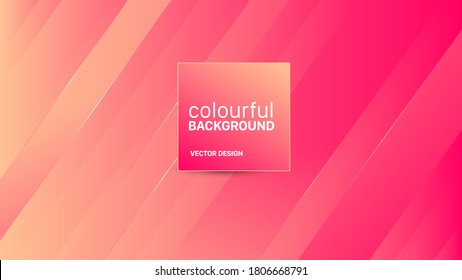 Colorful geometric background. Dynamic shapes  Strips shapes composition. Trendy gradient shapes. Minimal geometric background.