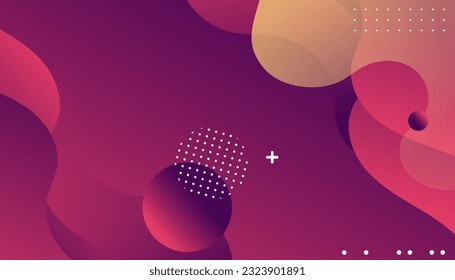 Fondo geométrico colorido. Composición y elementos de formas dinámicas. Color de fondo moderno y moderno. Ilustración vectorial Eps10