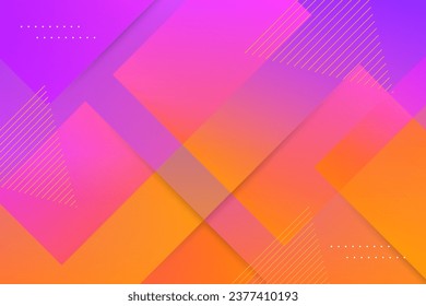 Colorful geometric background. Dynamic shapes composition.
