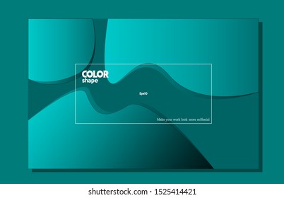 Colorful geometric background. Dynamic simple wallpaper design with gradient shape composition eps10 -Vector