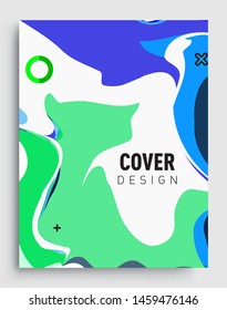 Colorful geometric background, elegant design template for cover and abstract background