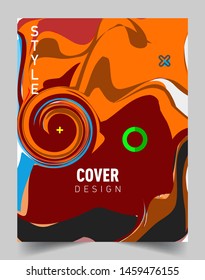 Colorful geometric background, elegant design template for cover and abstract background
