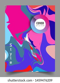 Colorful geometric background, elegant design template for cover and abstract background