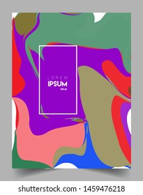 Colorful geometric background, elegant design template for cover and abstract background