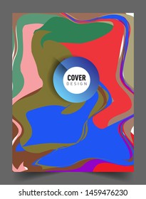 Colorful geometric background, elegant design template for cover and abstract background