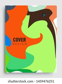 Colorful geometric background, elegant design template for cover and abstract background