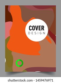 Colorful geometric background, elegant design template for cover and abstract background