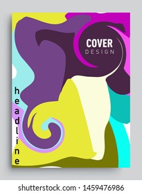 Colorful geometric background, elegant design template for cover and abstract background