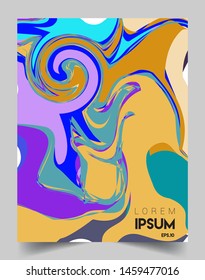 Colorful geometric background, elegant design template for cover and abstract background