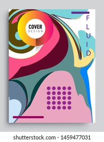 Colorful geometric background, elegant design template for cover and abstract background