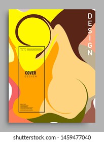 Colorful geometric background, elegant design template for cover and abstract background
