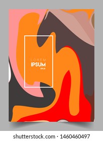 Colorful geometric background, elegant design template for cover and abstract background